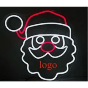 15.4 x 15.4" santa claus led neon decorative light