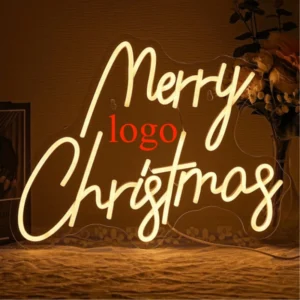 15.7 x 11.8" merry christmas led neon light