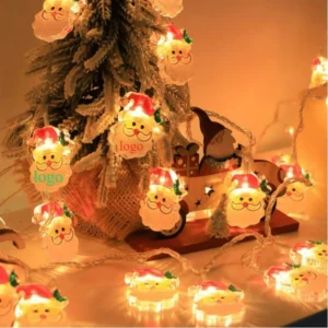 157" santa claus shaped led christmas light string