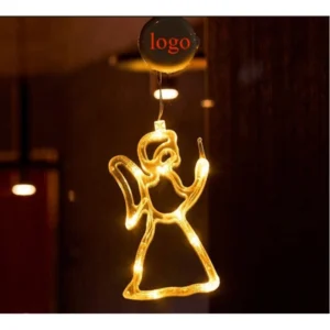 6.2x8.3x0.4" angel shaped christmas led decorative light