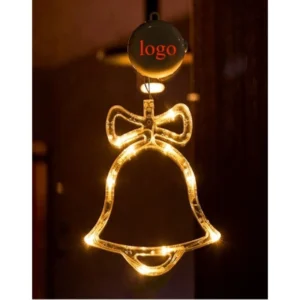 6.2 x 0.8 x 0.4" christmas led bell suction cup light