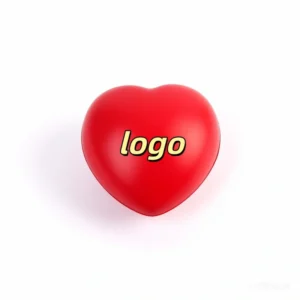 glossy heart stress ball
